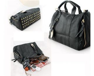  Tote Womens PU Leather Shoulder Messenger Bag Handbag Purse Rivet