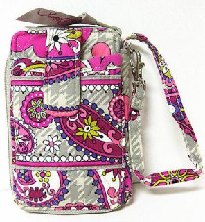 NWT Vera Bradley Carry It All Wristlet wallet in Paisley Meets Plaid