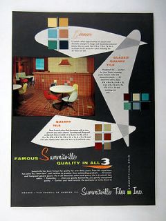   Tiles 12 veneer Glazed & Quarry Tile Lines 1957 Ad advertisement
