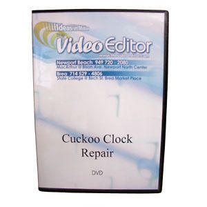 new cuckoo clock repair dvd by bruce rasmessum vdo 100