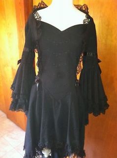 Pyramid Collection Exclusive* Black Midnight Garden Dress Size XS 2 