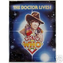 4th Dr Doctor Who Tom Baker Vinatge 1980s American Poster (Mint 