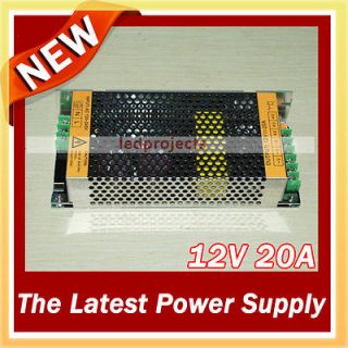   LED power supply 12V 20A power supply,DC LED Transformer for Led Strip