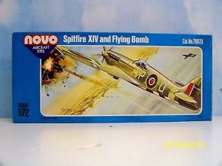 NOVO AIRCRAFT 172 SCALE U/A SPITFIRE XIV&FLYING BOMB NEW OLD STOCK 