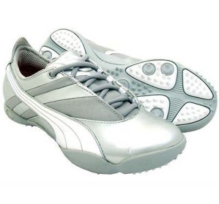 New Womens PUMA Sunny Golf Shoes   Silver/White   Size 7 M   RETAIL $ 