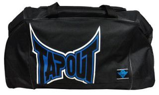 Tapout Black Blue Print School Gym MMA Workout UFC Workout Duffle 