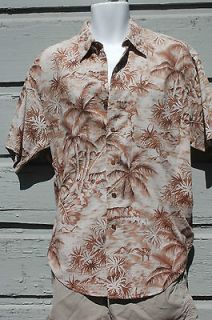 RALPH LAUREN Cotton Linen Aloha HAWAIIAN Shirt vintage chaps