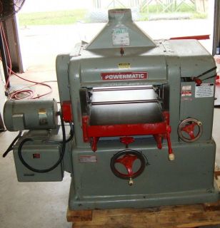 POWERMATIC 18 PLANER WITH 5 HP 3 PHASE VARIABLE FEED MODEL PM 180