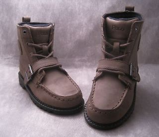 RALPH LAUREN POLO GREY RANGER HI Boots Toddler Sz 4 4.5 5 5.5 6.5 7.5 