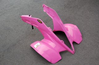 new honda trx 250r pink plastic front fender plastics one