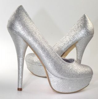 platform stiletto pumps glitter sparkle high heels