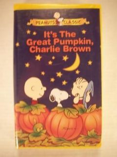 it s the great pumpkin charlie brown vhs in Halloween
