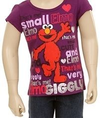 NWT BABY GIRL CLOTHES SESAME STREET ELMO T SHIRT SIZE 2T, 3T, 4T, 5T