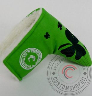 Newly listed Lucky Clover Putter cover ALL GREEN Headcover Fits Scotty 