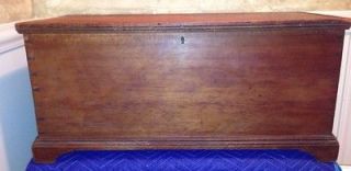antique pine blanket chest with till  495