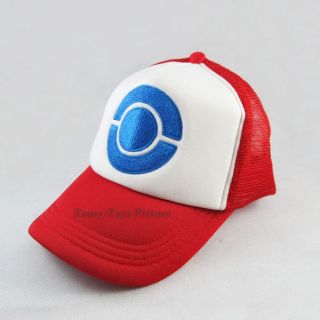 new pokemon ash ketchum costume cosplay cap hat from hong
