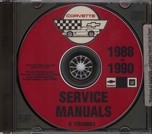chevrolet 1988 1989 1990 corvette shop manual cd time left