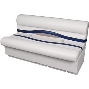 DeckMate 55 Pontoon Boat Bench Seats & Furniture Ivory/Blue/Tan