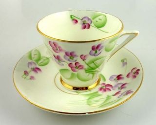 vintage phoenix china cup saucer floral deco 