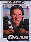 95/96 UD Be A Player Shane Doan RC Rookie Auto Autograph Die Cut Card 