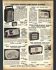 1951 AD Table Portable radios Imperial Sonora Jewel Wakemaster Stewart 