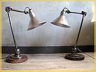   of FRENCH Machine age Industrial factory desk lamp GRAS RAVEL CLAMART
