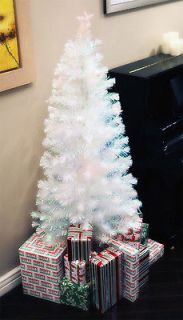   PRE LIT MULTI COLOR LED FIBER OPTIC CHRISTMAS TREE WITH MUSICAL BOX