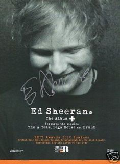ed sheeran the album signed promo poster from united kingdom