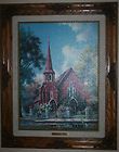 Marty Bell SHERE VILLAGE ANTIQUES 24 x 12 Canvas S N