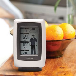 Acu Rite 00837 W Digital Wireless Character Thermometer Indoor Outdoor 