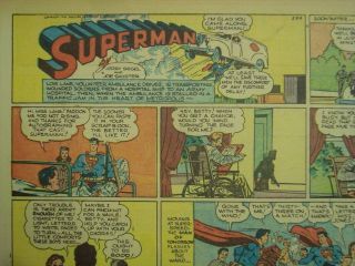   COMIC COLOR SUPERMAN No.284 SIEGEL SHUSTER APRIL 7 1945 NEWSPAPER