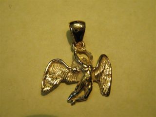 Led Zeppelin ANGEL pendant in yellow GOLD 18 K.  artisan production