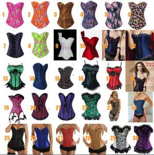   Lots 4 Corsets, Womens Fashion Overbust Lace up Corset Bustier TOP