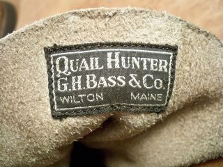 Vintage 40s GH BASS Quail Hunter Leather Men CHUKKA Hunting Sport Work 
