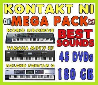   MEGA PACK (Korg Kronos   Yamaha Motif XF   Roland Fantom G) native nki
