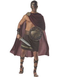 Mens Deluxe Roman Gladiator Spartacus Fancy Dress Costume Outfit 