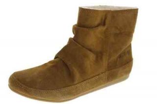 Lucky Brand NEW Randi Tan Suede Faux Fur Lined Slouched Casual Boots 