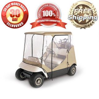 UNIVERSAL GOLF CLUB CART COVER W/ ZIPPER DOORS BUGGY STORAGE COVER 