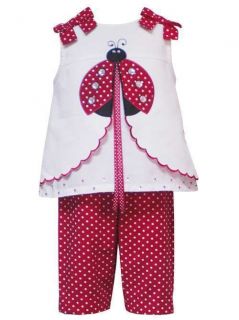 nwt 18m baby girl rare editions ladybug dot pant set