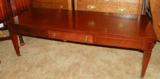 Mahogany Mersman Formica Top Coffee Table with Drawer (CT21)