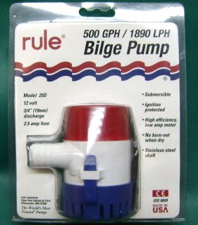 rule manual 500 gph bilge pump jet ski pwc time