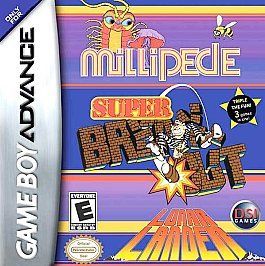 Millipede / Super Breakout / Lunar Lander (Nintendo Game Boy Advance 