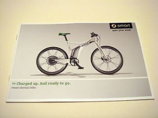 Smart . Smart Electric Bike . 2012 Sales Brochure
