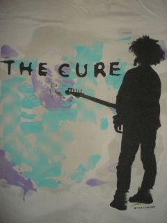   1980s THE CURE CONCERT T SHIRT 1986 Boys Dont Cry ROBERT SMITH Large