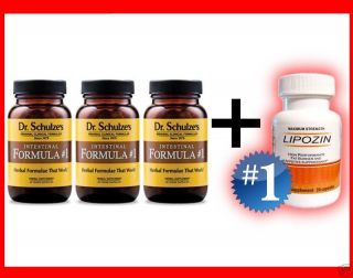 3x dr schulze intestinal formula 1 free lipozln plus free