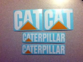 caterpillar 4 piece set vinyl decals  12