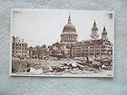 ST. PAULS CATHEDRAL SHOWING WAR DAMAGE IN FOREGROUND LO​.