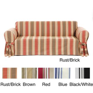 classic stripe sofa slipcover more options option 