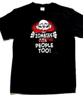 Zombies Were People Too Zombie T shirt. 4 Colors, Sizes S 3XL, FREE 