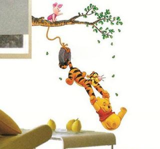 Disney Winnie the Pooh&Tigger Swing Tree Removable Wall Sticker Decal 